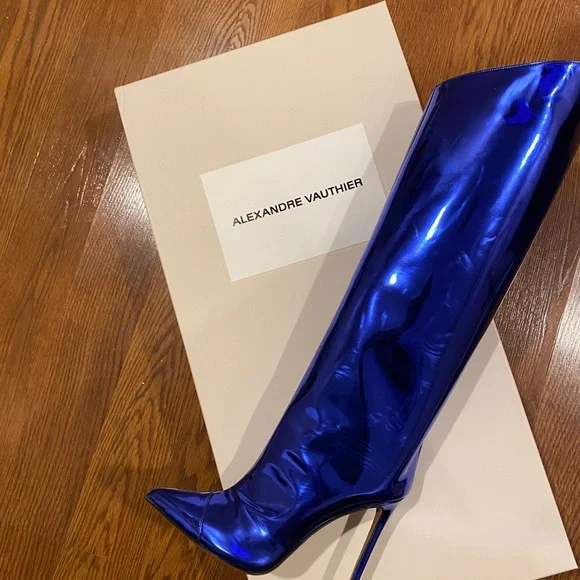 alexandre vauthier blue boots . Size 37
